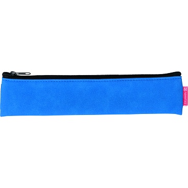 Пенал для карандашей и ручек Brunnen Colour Code, резинка,  21 x 5 x 1 см, Голубой - 11